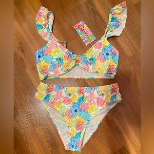 Care Bears Print Two-Piece Bikini - Multicolor